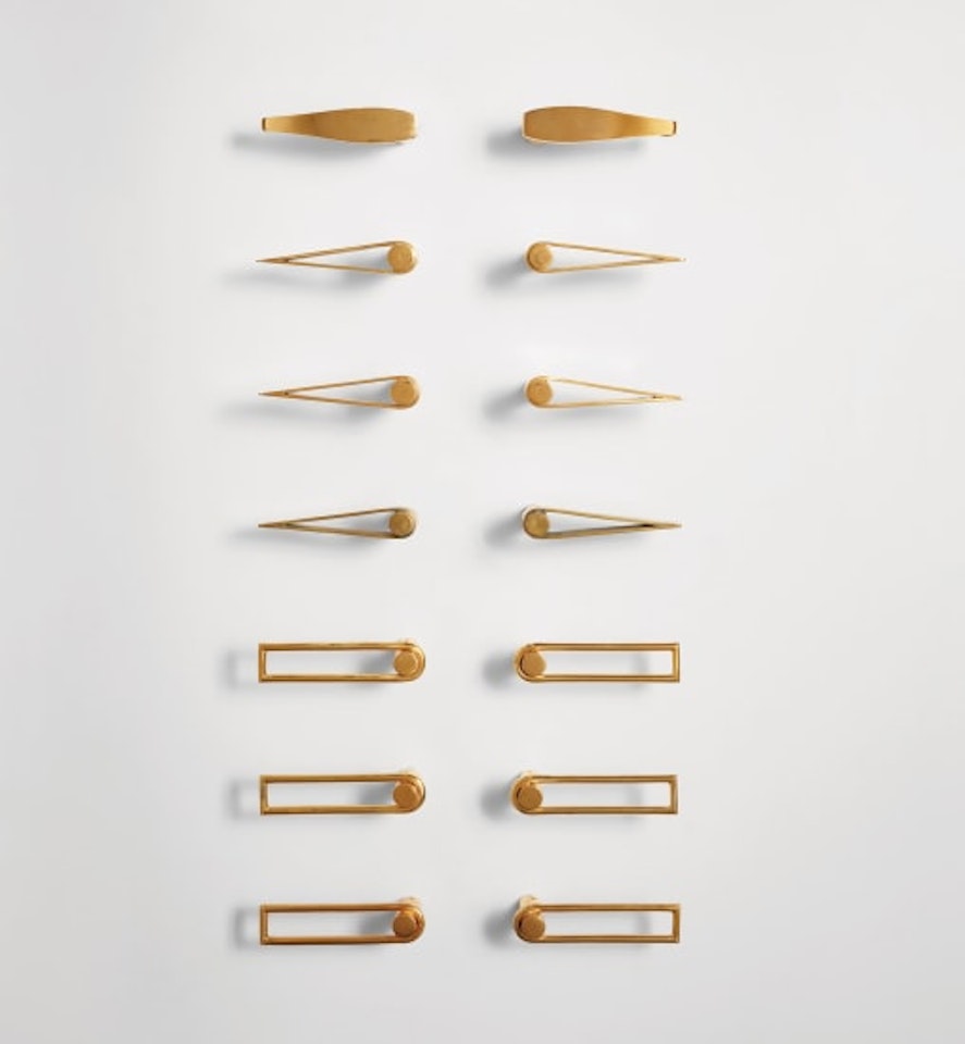 Group of door handles by Jean Royere