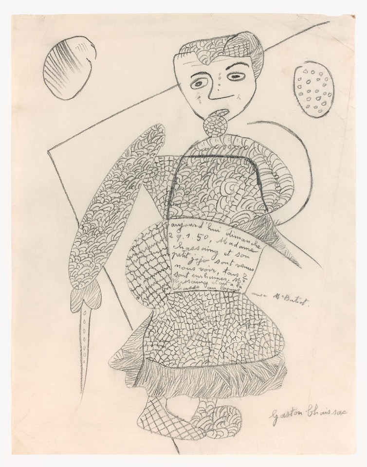 AUJOURD'HUI DIMANCHE 29.01.50 by Gaston Chaissac