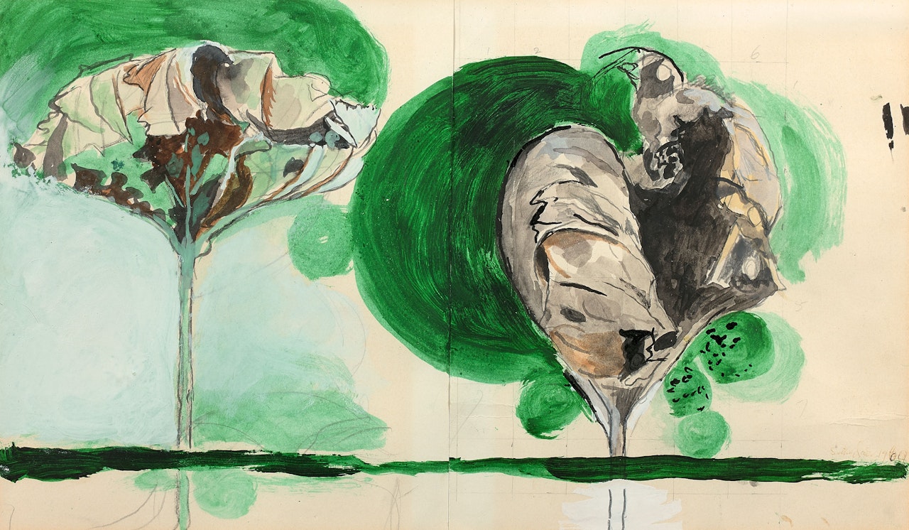 STUDY OF LEAVES by Graham Sutherland