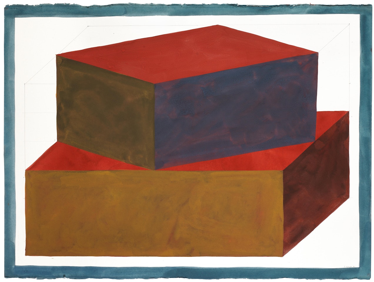 Form derived from a cubic rectangle II by Sol LeWitt