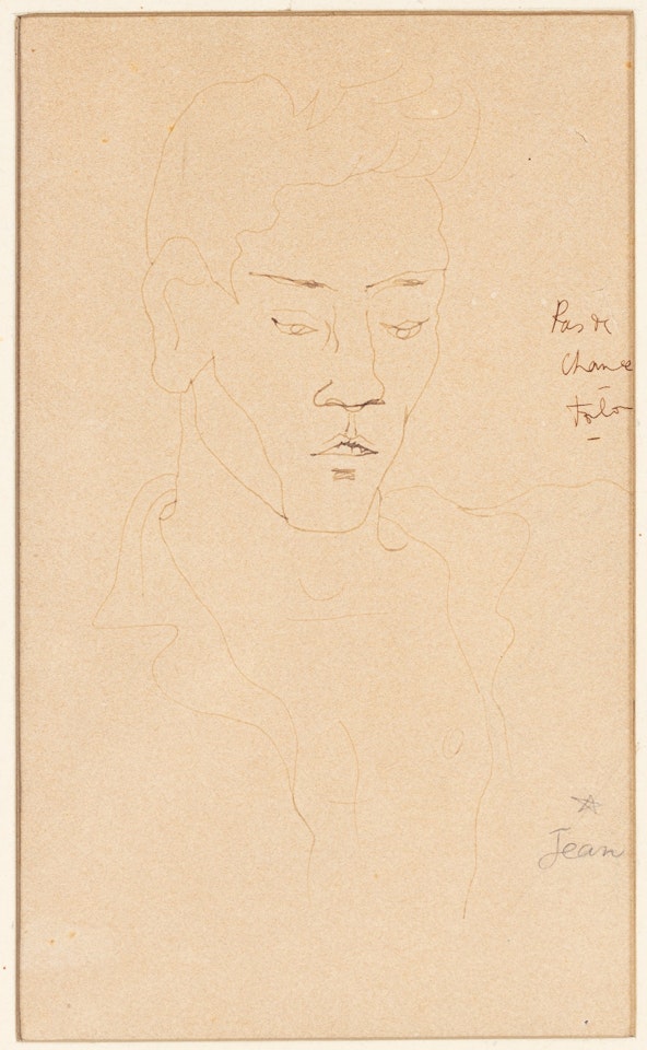 Pas de chance (Portrait de Marcel Servais) by Jean Cocteau