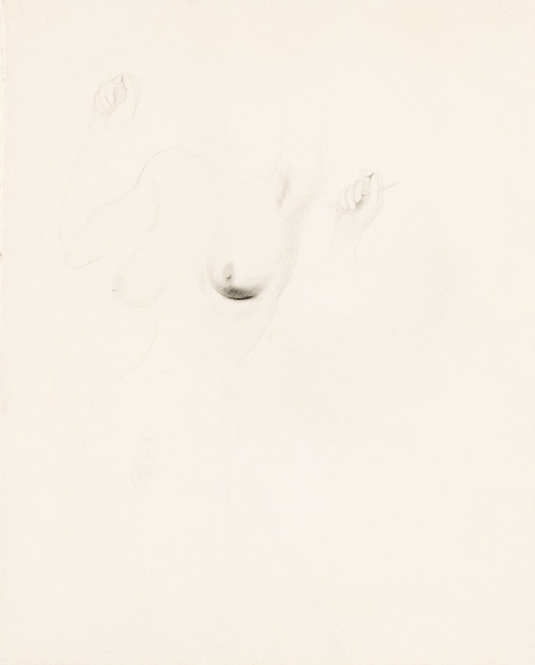 Torse de femme et main by Salvador Dali