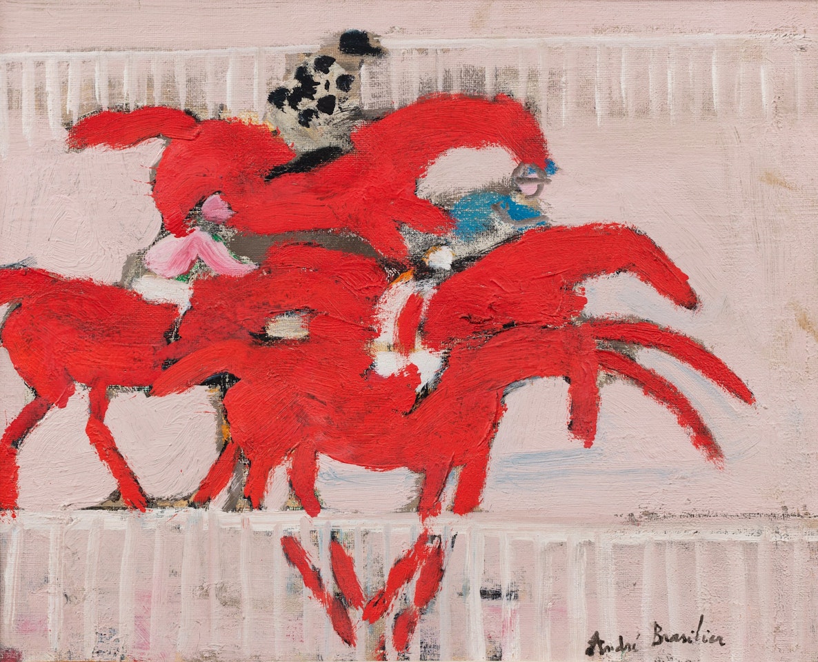 Les chevaux rouges by André Brasilier
