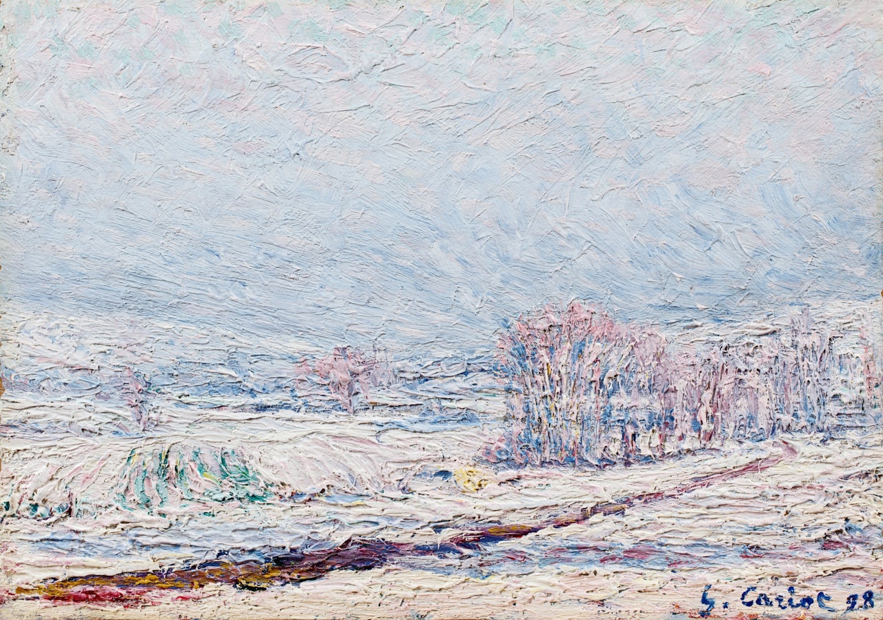 Neige à Rosny by Gustave Cariot