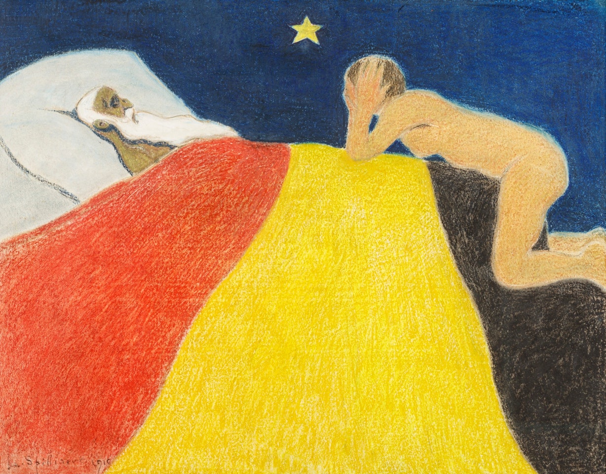 La mort du roi Léopold II by Léon Spilliaert