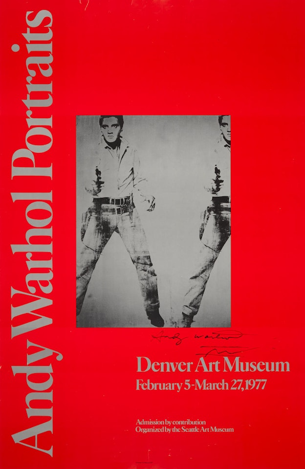 Double Elvis, Denver Art Museum Exhibition Poster by Andy Warhol