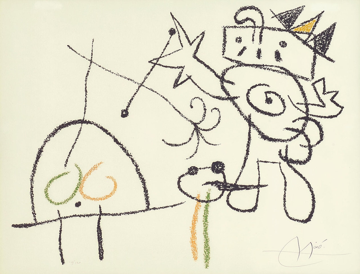 Plate 19, from Ubu aux Baléares (M. 782) by Joan Miró