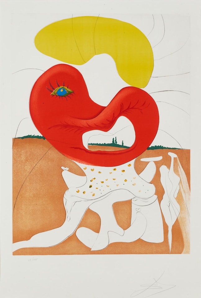 Le sang du yin et le yang, from La Conquête du Cosmos II  (F. 74-12L) by Salvador Dali