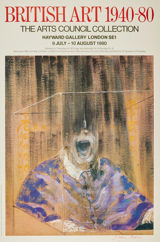 Head VI, Hayward Gallery London SE1 Exhibition Poster by Francis Bacon