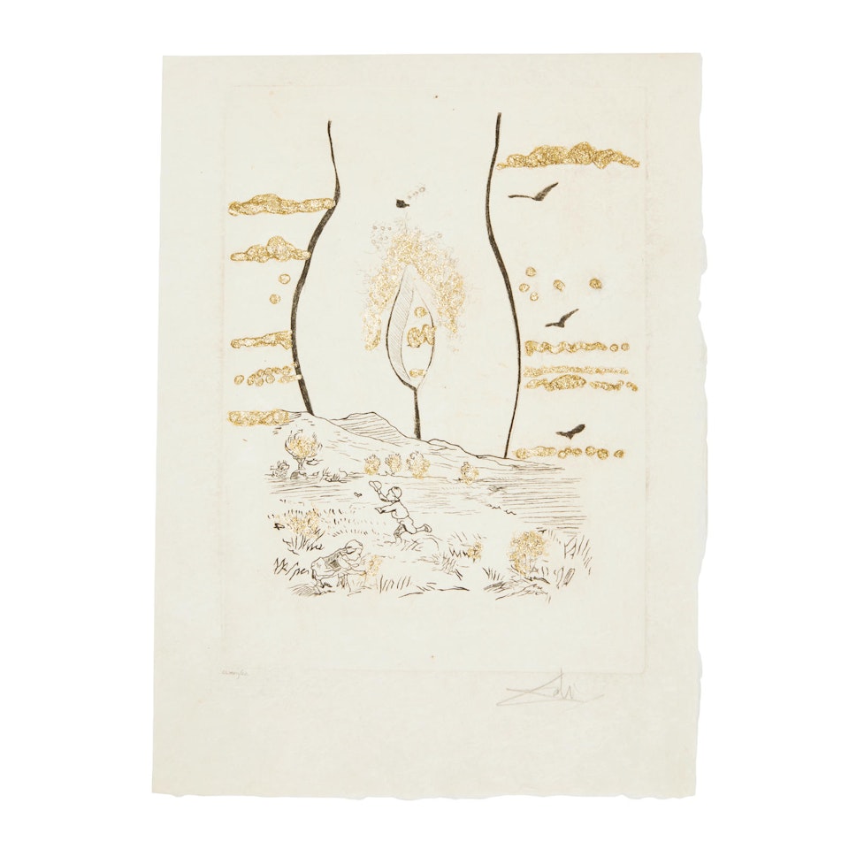 Les Amours Jaunes (The Golden Loves), Portfolio of 10 (F. 74-15A-J) by Salvador Dali