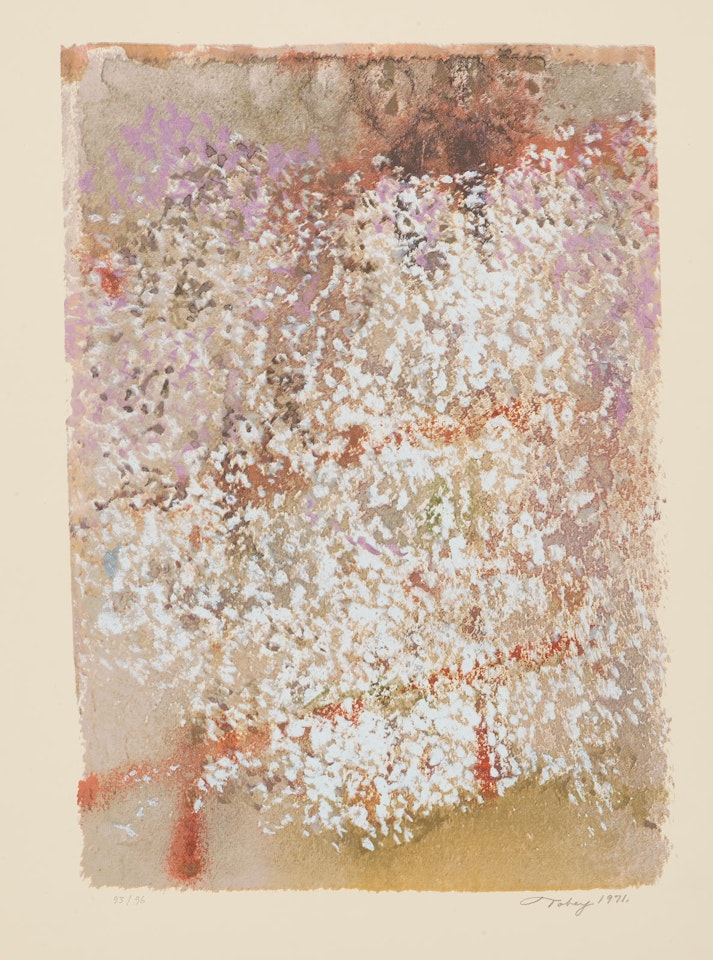 After the Harvest; Devoted, from Transitions; Blossoming Moments (3 works) by Mark Tobey
