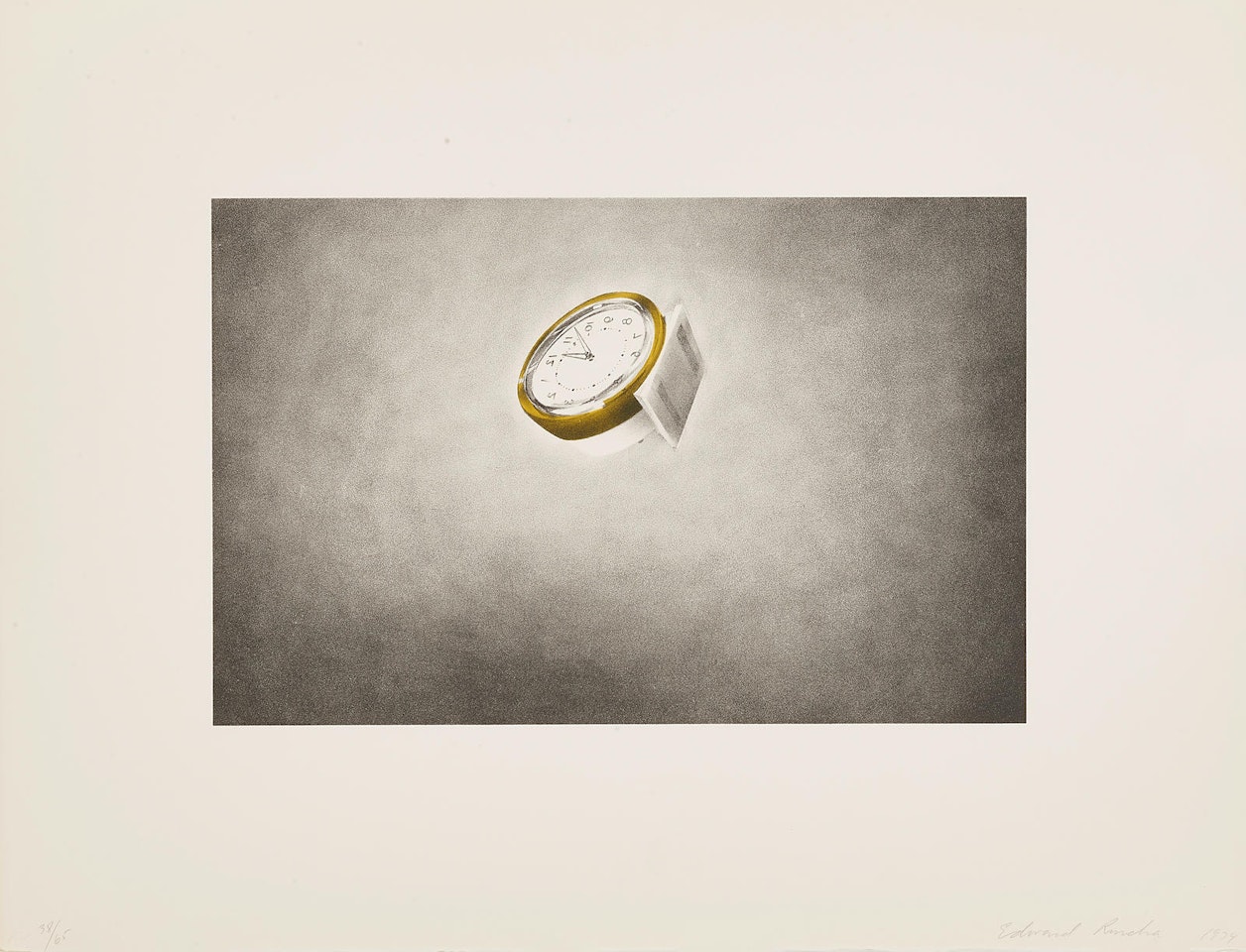 Clock, from Domestic Tranquility (S.E. 75) by Ed Ruscha