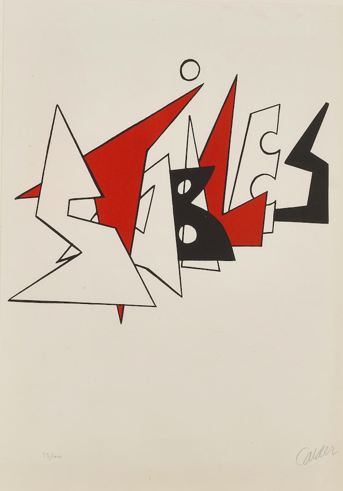 Stabiles,  from Derriere le Miroir by Alexander Calder