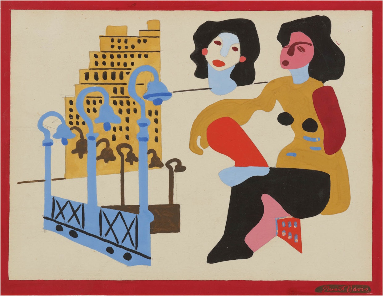 Buildings and Figures by Stuart Davis