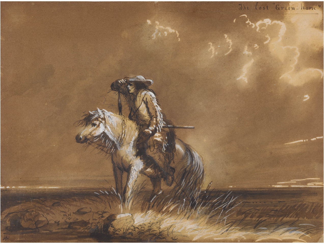 The Lost "Green-horn" by Alfred Jacob Miller