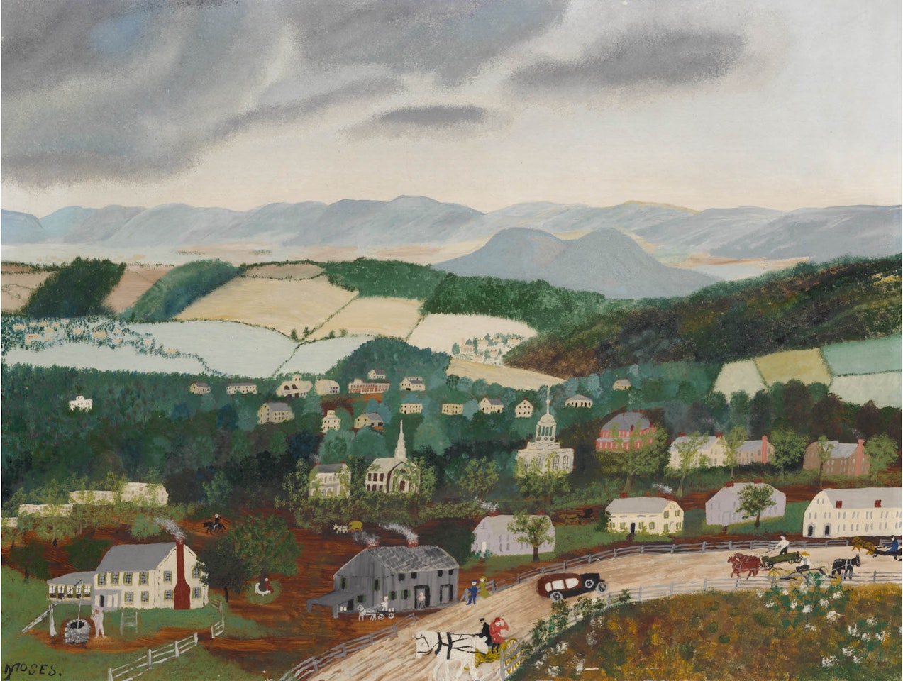 Cambridge in May by Grandma Moses
