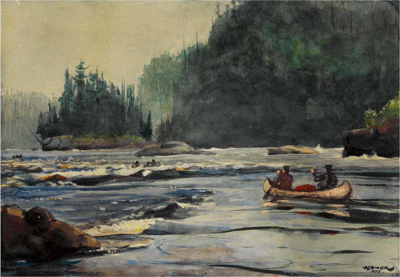 In the Rapids by Winslow Homer