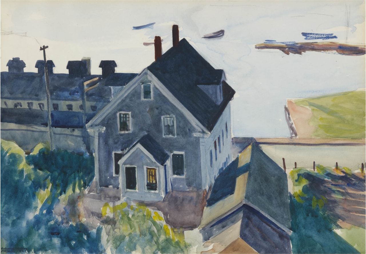 Gloucester Factory and House by Edward Hopper