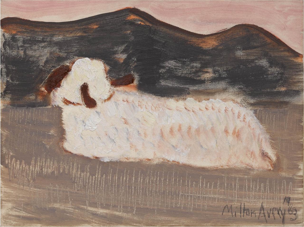 Sleeping Lamb by Milton Avery