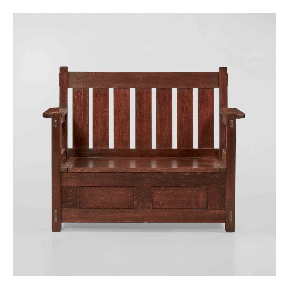 Hall Seat, Model No. 182 (Variant) by Gustav Stickley