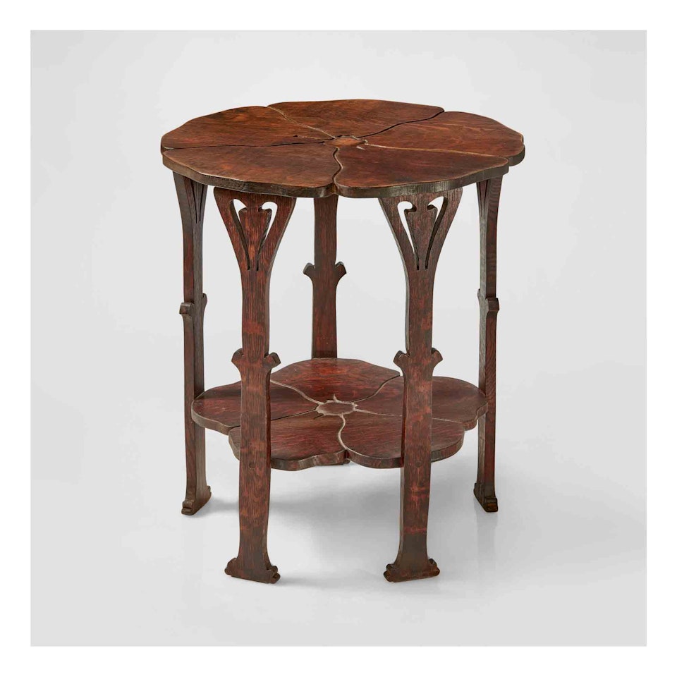 A Rare "Poppy" Table, Model No. 26 by Gustav Stickley