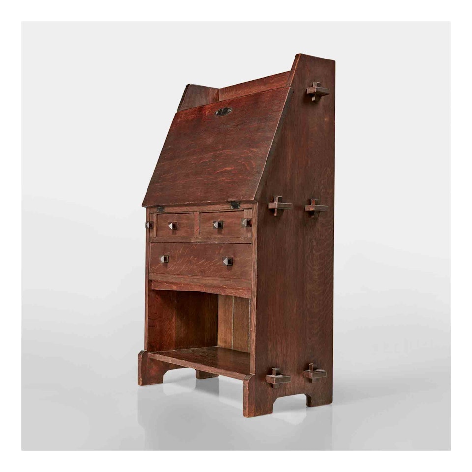 A Rare Writing Desk, Model No. 521 by Gustav Stickley