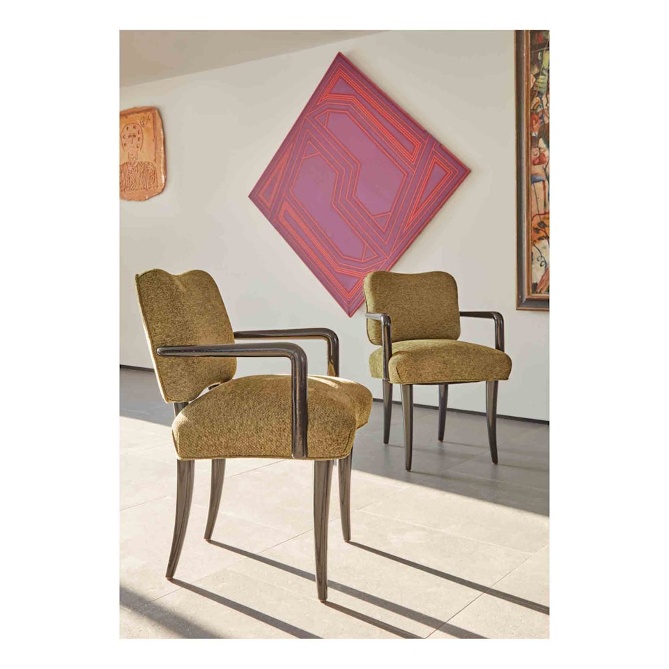 Pair of "Trèfle" Armchairs by Jean Royere