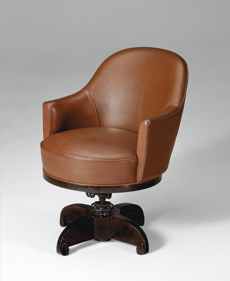 ‘TOURNBERG’ SWIVELING ARMCHAIR by Emile-Jacques Ruhlmann
