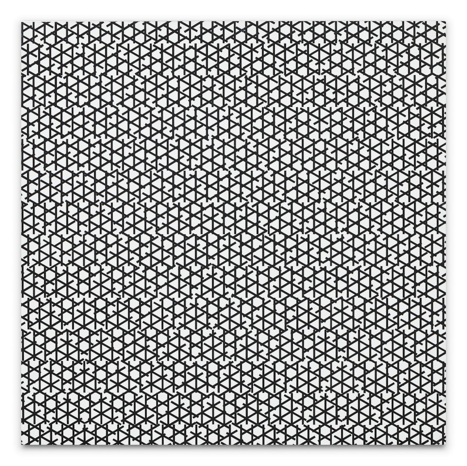 3 trames de tirets 60mm x4mm 0°60°120° by Francois Morellet