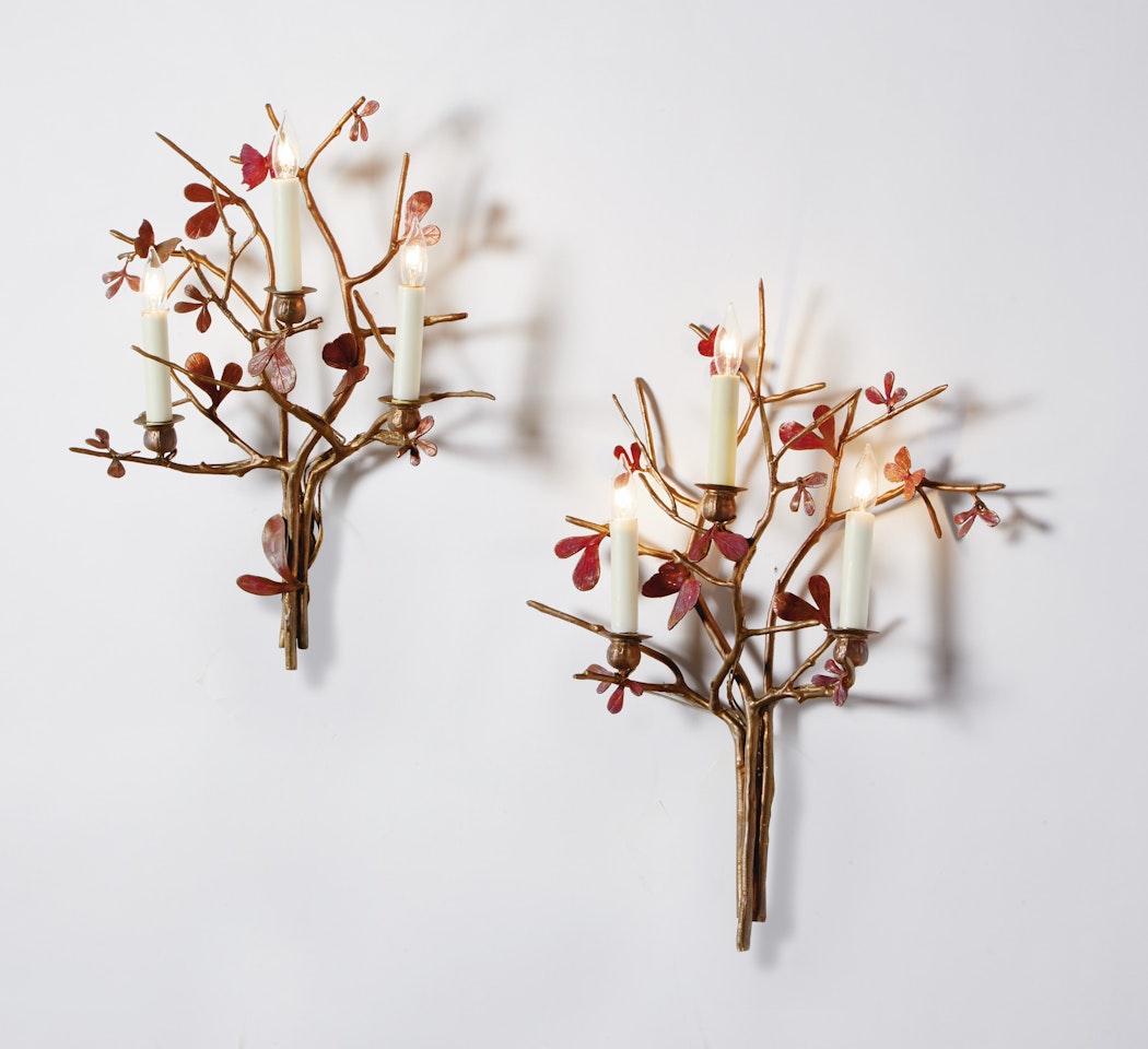 PAIR OF APPLIQUES by Claude Lalanne