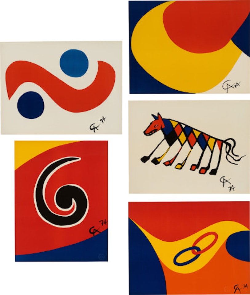 Flying Colors: five plates by Alexander Calder