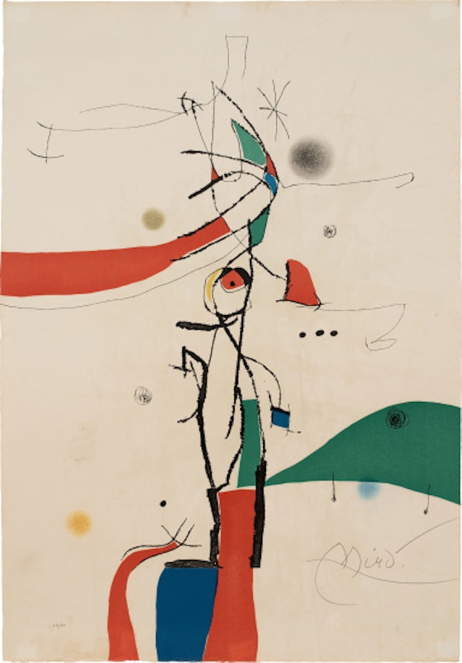 Demi-Mondaine à sa fenêtre (Small Socialite at her Window) by Joan Miró