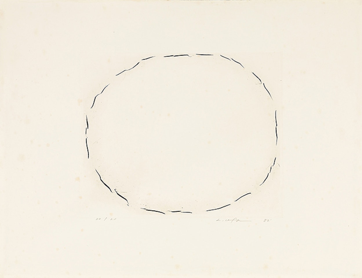 From Point and Line 5 by Lee Ufan