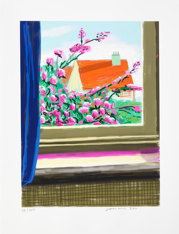 My Window, Art Edition No. 778, 17th April 2011 by David Hockney