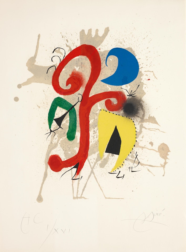 Jardin au Clair de Lune (Hommage à Tériade) (Mourlot 896; Cramer Books 168) by Joan Miró