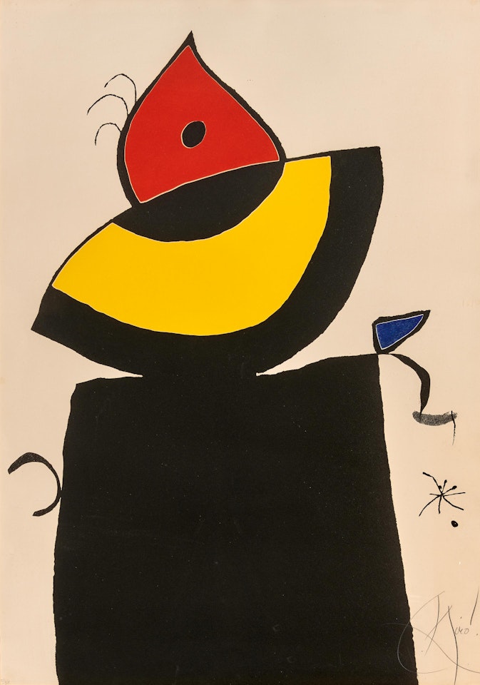 Plate 5, from Quatre colors aparien el mon (Dupin 826) by Joan Miró