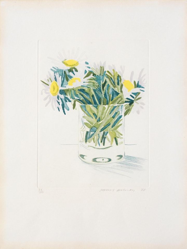 Marguerites (M.C.A. Tokyo 141) by David Hockney