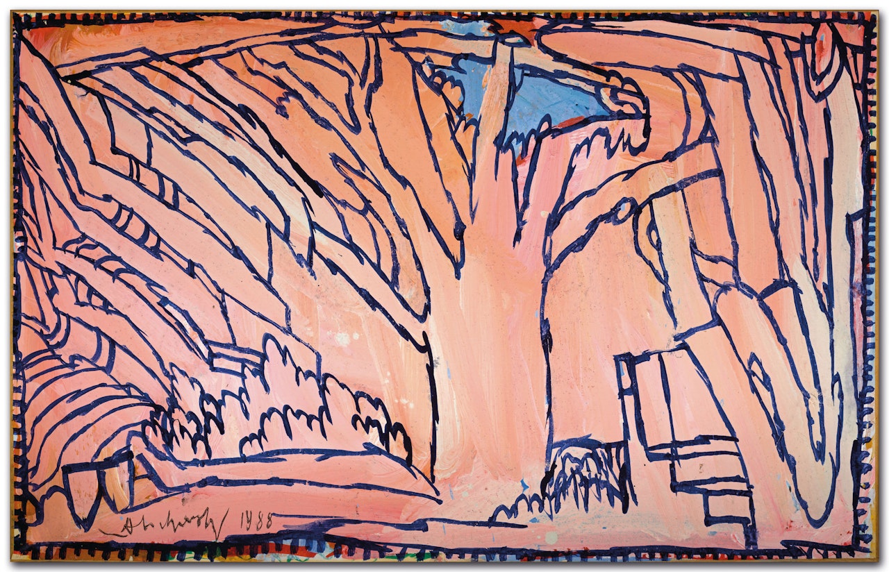 Arbre imposé by Pierre Alechinsky