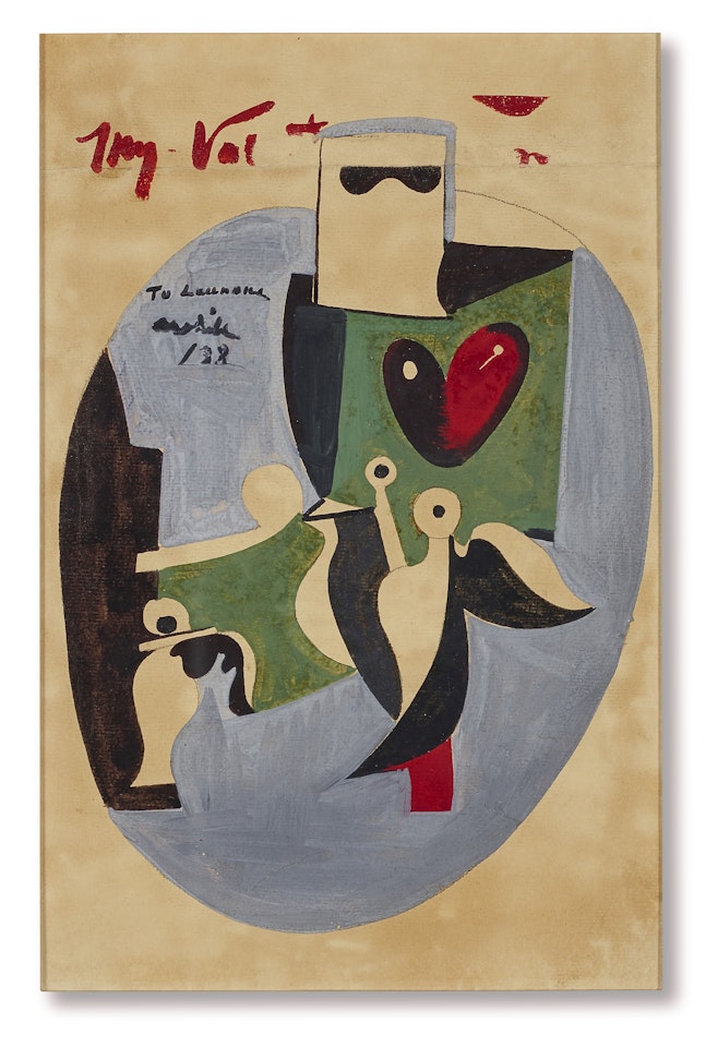 Valentine, with garden in sochi motif by Arshile Gorky