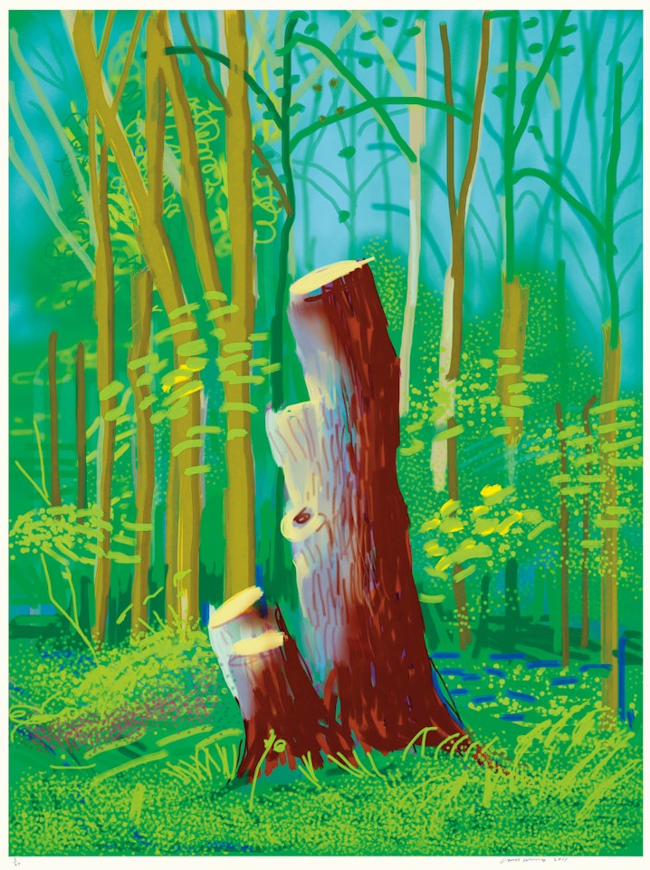 The Arrival of Spring in Woldgate, East Yorkshire in 2011 - 24 April by David Hockney