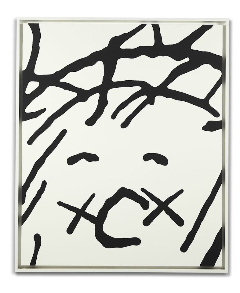 Untitled (Black and White) by Kaws