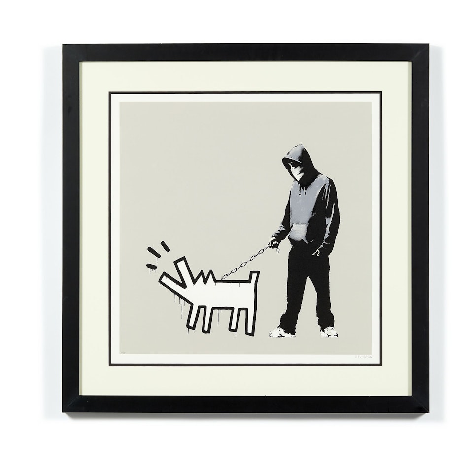 Choose you weapon (Queue Jumping Grey) by Banksy