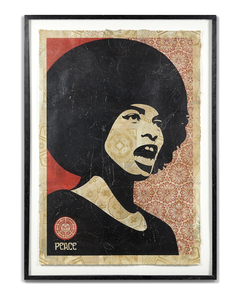 Obey Angela Davis by Shepard Fairey
