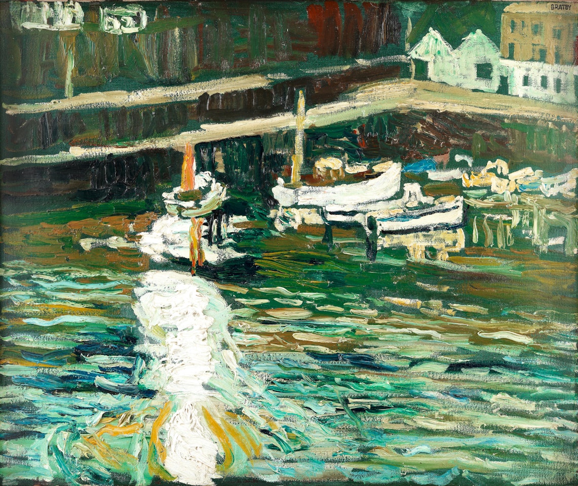 Belt of Shimmering Sun on Water by John Bratby