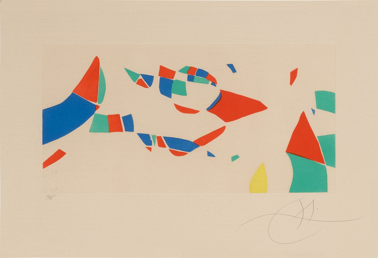 Gravures pour une Exposition: One Plate (D. 609; see C. Bks. 174) by Joan Miró