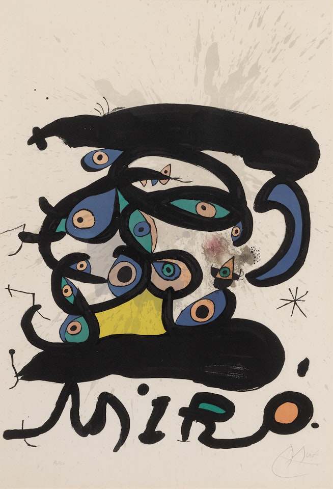 Affiche pour l'Exposition Peintres sur Papier, Dessins (M. 737) by Joan Miró
