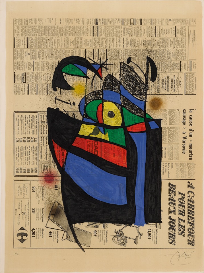Le journal (M. 836) by Joan Miró