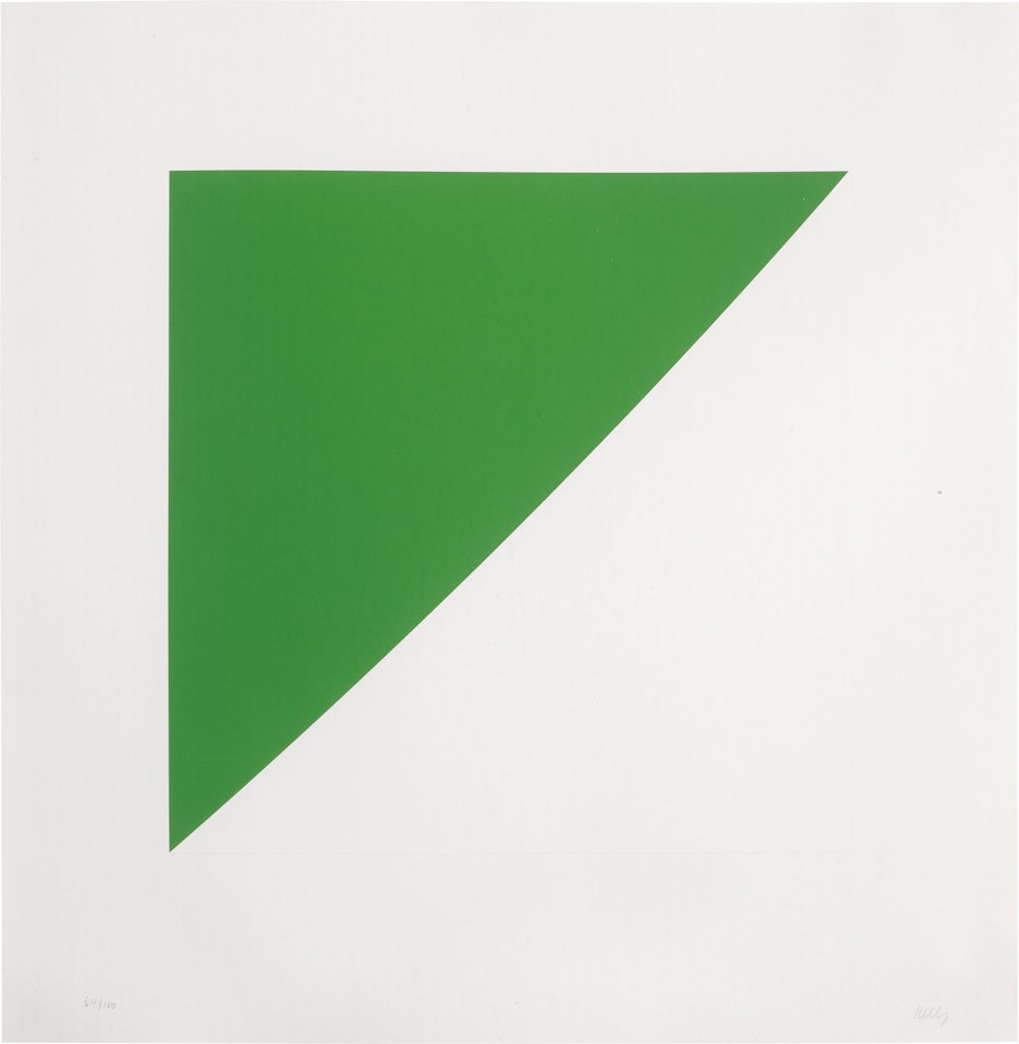Green Curve with Radius of 20' (Axsom 101) by Ellsworth Kelly