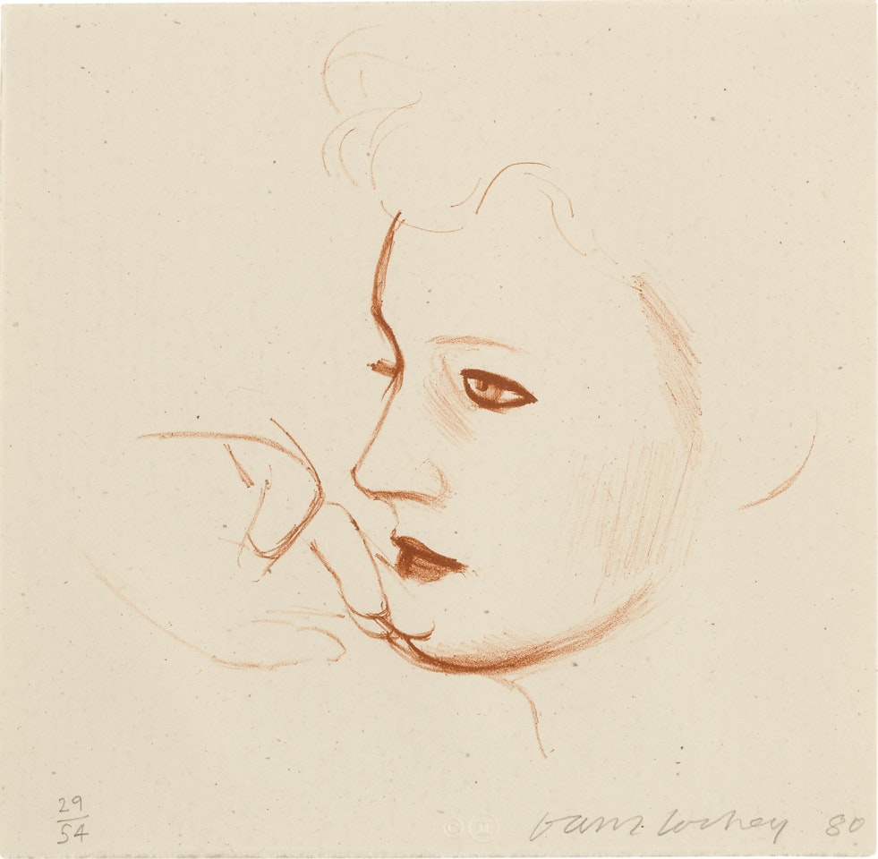 Celia Looks (M.C.A.T. 247) by David Hockney