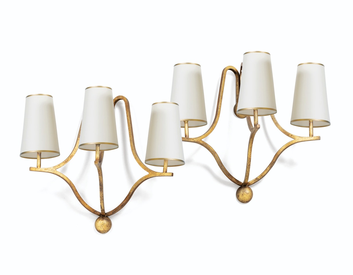 Pair of Jacques wall lights  by Jean Royere